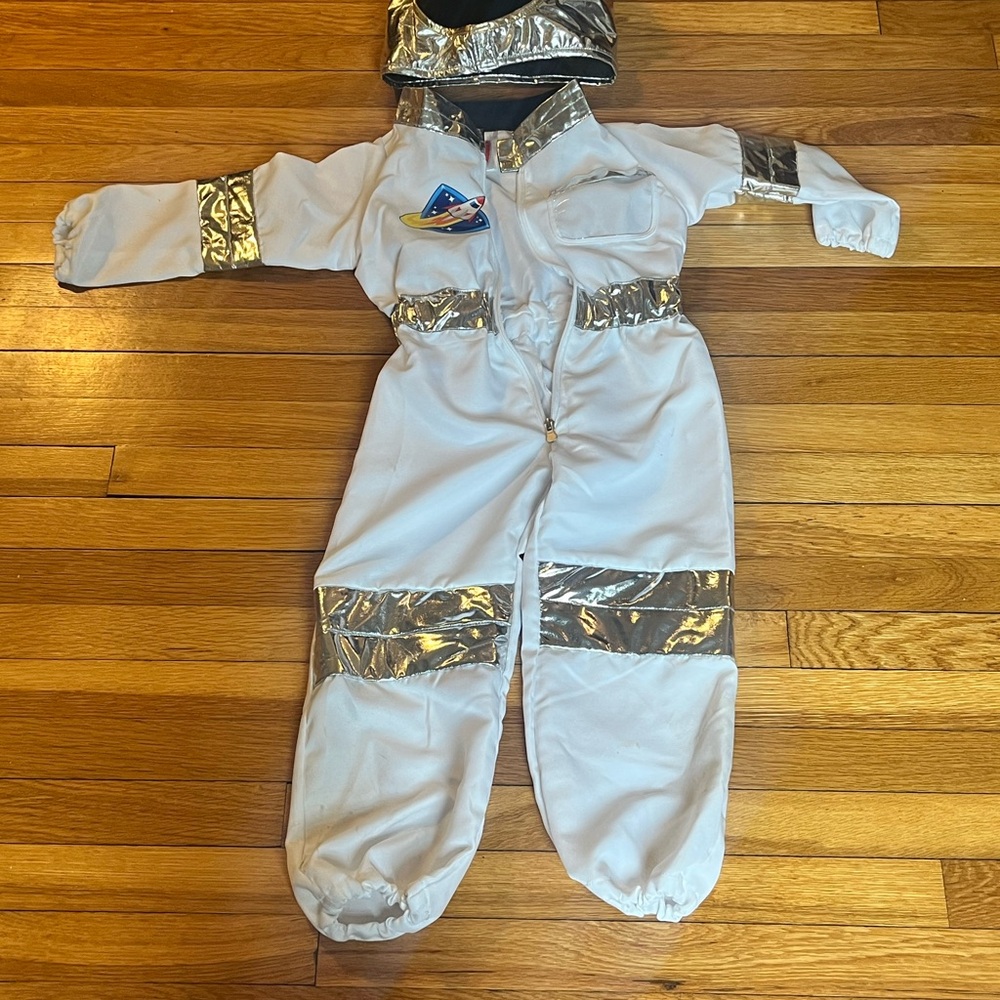 Kids Astronaut Costume with Silver Accents
